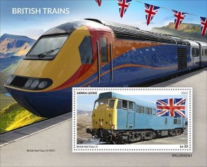 Sierra Leone - 2022 British Trains, British Rail - Souvenir Sheet - SRL220423b1