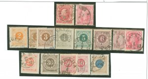 Sweden #39-45/45a/46-49 Used Single