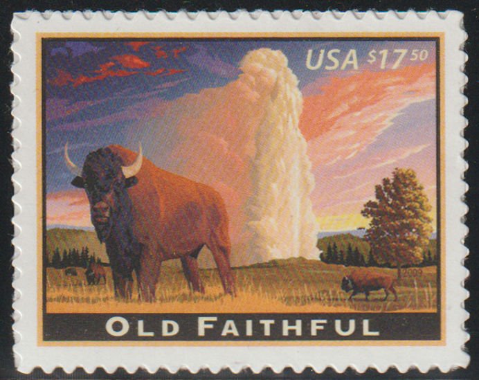 US #4379 $17.50 Face, Old Faithful, VF/XF mint never hinged, super nice, HIGH...