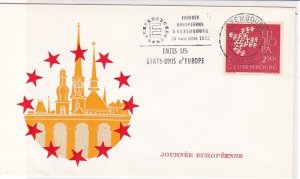 Luxembourg 1961 European Day Stamps Cover ref R18698