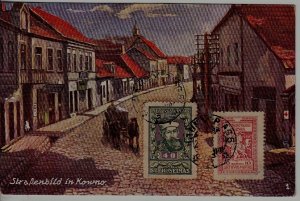 Lithuania used card Kaunas 1925