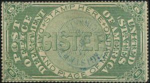 USA SC# OXF1 Post Office Registration Seal light CDS