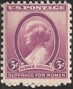 # 784 MNH - SCV-0.25 - SUSAN B. ANTHONY