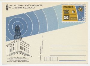 Postal stationery Poland 1984 Warsaw - Experiment television station