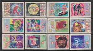 1998 Australia - Sc 1663-74 - MNH VF - 12 single - Rock & Roll Australia