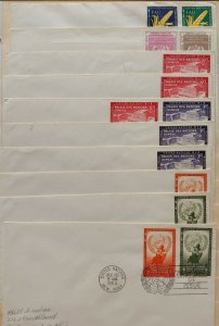 United Nations First Day Covers/Postal Stationery Collection.  Scott: $286.00