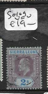 SIERRA LEONE (P0809B) KE 2/- SG 109  VFU