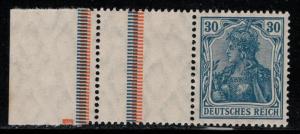 Germany Scott # 123, label, margin, mint nh, se-tenant, Mi# RL4.1