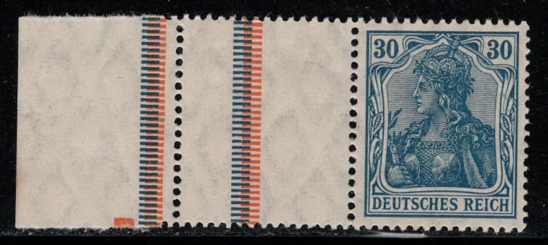 Germany Scott # 123, label, margin, mint nh, se-tenant, Mi# RL4.1