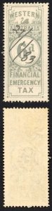 Western Australia 6d Grey Financial Emergency Tax BF7