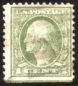 1918, US 1c, Washington, USed, Sc 525