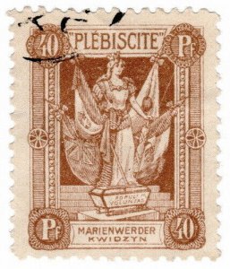 (I.B) Germany Cinderella : Marienwerder 40pf
