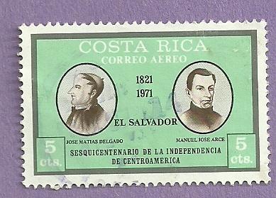 Costa Rica Used Airmail Postage Stamp / Scott C524