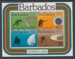 Barbados 626a Olympics Souvenir Sheet MNH VF