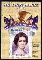 GAMBIA - 2007 - 1st Lady of US,  Letitia Tyler -Perf Min Sheet-Mint Never Hinged