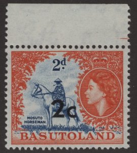 Mint Never Hinged SC63 SG60 2c on 2d Selvedge at top with guidelines