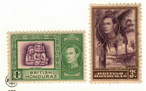 British Honduras #115 MH, 117 used