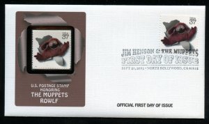 US 3944i Jim Henson Muppets Rowlf UA Fleetwood cachet FDC combo DP