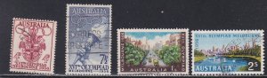 Australia #  288-291, Melbourne Olympics, Used, 1/2 Cat.