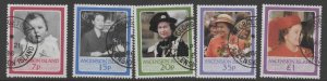 ASCENSION SG397/401 1986 60th BIRTHDAY OF QUEEN ELIZABETH  USED