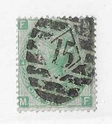 Great Britain Sc #48 1sh green Plate 4 used FVF