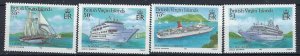 British Virgin Is 524-27 MNH 1986 Cruise Ships (an9899)