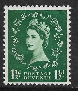 Sg S35 1½d Wilding Violet 8mm UNMOUNTED MINT 