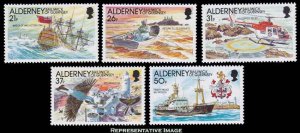 Alderney Scott 60-64 Mint never hinged.