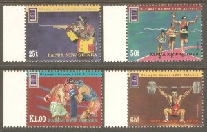 PAPUA NEW GUINEA Sc# 898 - 901 MNH FVF Set of 4 1996 Summer Olympics