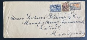 1920s Bangkok Thailand Airmail Cover To Detroit MI USA