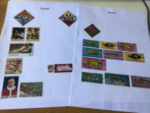 Burundi  two Stamps Sheet sent folded  55301