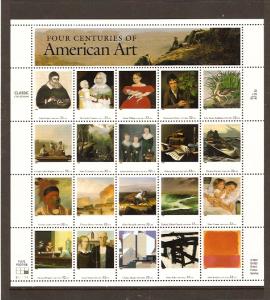 #3236 American Art Full Sheet Mint NH