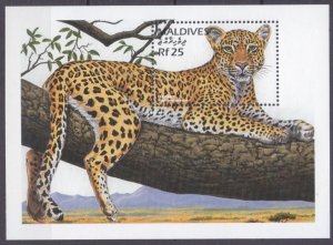 1996 Maldive Islands 2716/B373 Cats - Panther 7,50 €