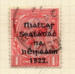 Ireland 1922 GV  Early Issue Fine Used 1d. 1922 Optd NW-185943