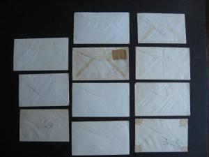 CANADA 11 old RPO cancelled covers, part 1 of 2 from old hoard, 1 back damaged