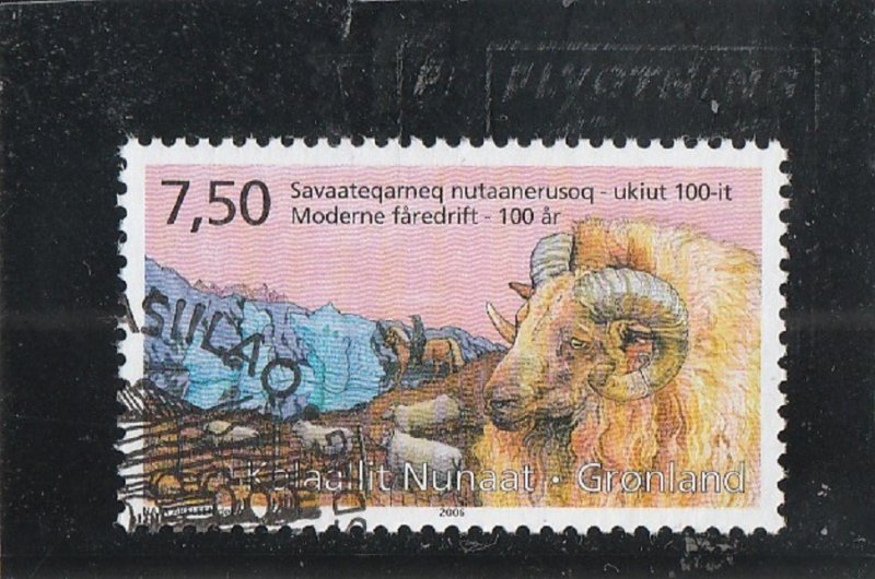 Greenland  Scott#  474  Used  (2006 Sheep Farming in Greenland)