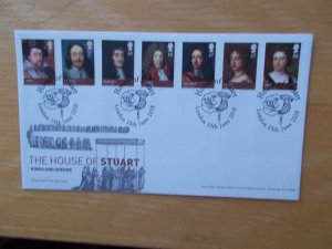 2010 The House of Stuart Set of 7 on First Day Cover House of Stuart London SHS