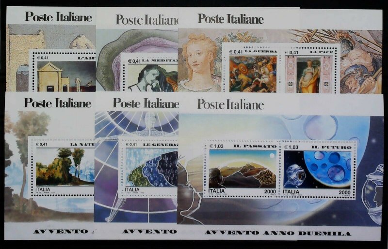 Italy Republic Advent of the Year 2000 x 6 MNH** Full Sheet 14803