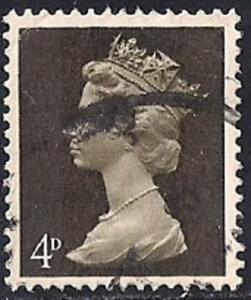 Great Britain #498 4P Queen Elizabeth 2, used VF