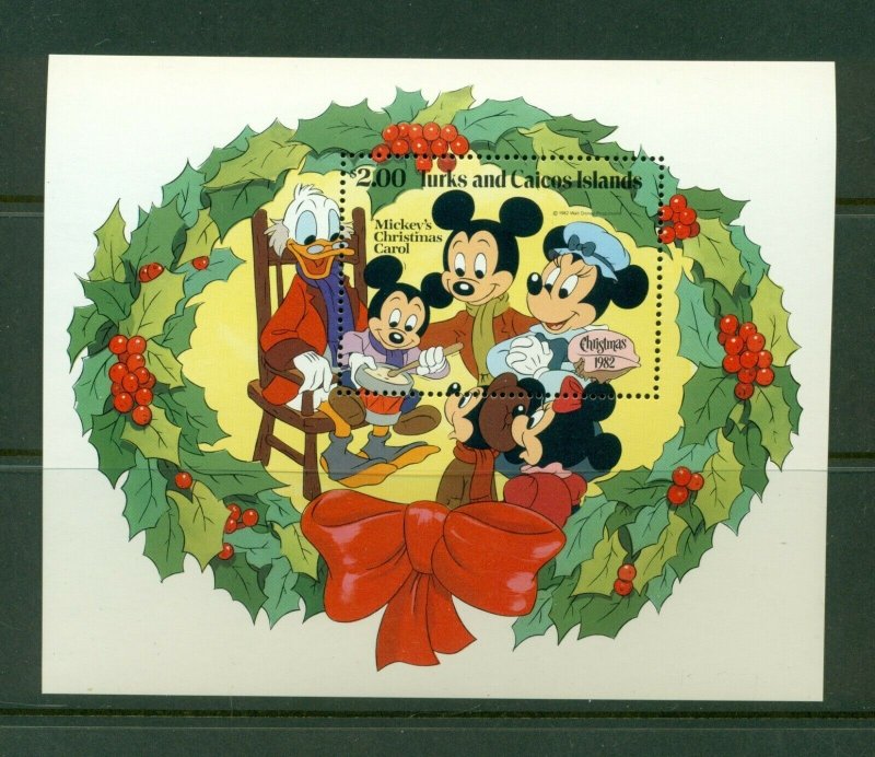 Turks and Caicos  #549 (1982 Disney A Christmas Carol sheet) VFMNH CV $4.25 