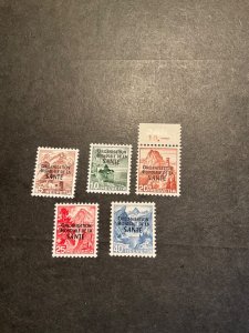Switzerland Stamp #5o1-5 never hinged