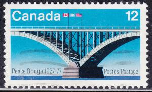 Canada 737 Peace Bridge, 50th Anniversary 12¢ 1977
