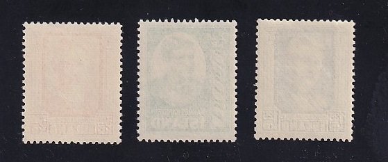 Iceland    #284-286   MNH   1954  Hafstein
