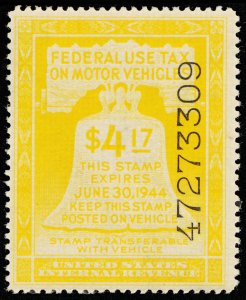 U.S. REV. MOTOR VEHICLE RV20  Mint (ID # 117681)