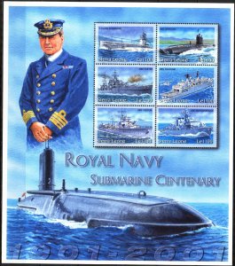 Sierra Leone 2001 Royal Navy Ships Submarines Sheet MNH