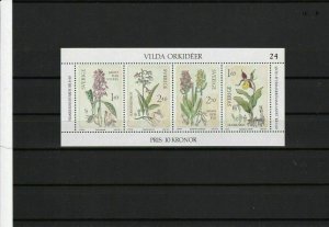 sweden flora mint never hinged collectors stamps sheet  ref r12222