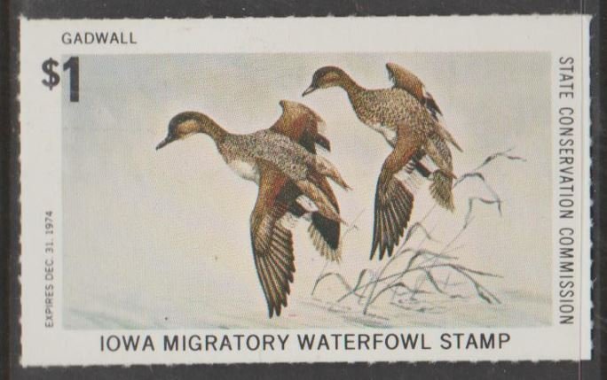 U.S. Scott #3 Iowa - State Duck Stamp - Mint Single