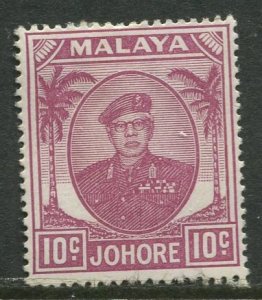 STAMP STATION PERTH Johore #138 Sultan Ibrahim MH 1949-1955