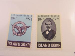 1971 Island SC #433-34  MH stamps