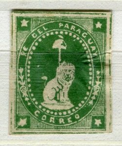 PARAGUAY; 1860s early classic Lion Type PROOF COLOUR TRIAL Mint value